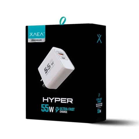 ADAPTADOR-CARGADOR 220V MODX-516 HYPER - 5,4A - 1USB + 1TC - XAEA - BLANCO