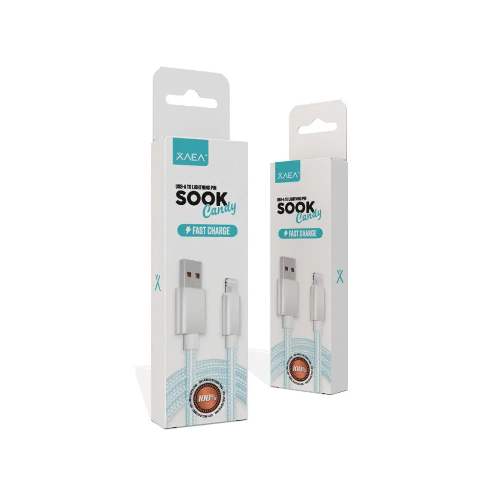CABLE USB LIGHTNING MODX-092 - SOOK CANDY - XAEA - CELESTE