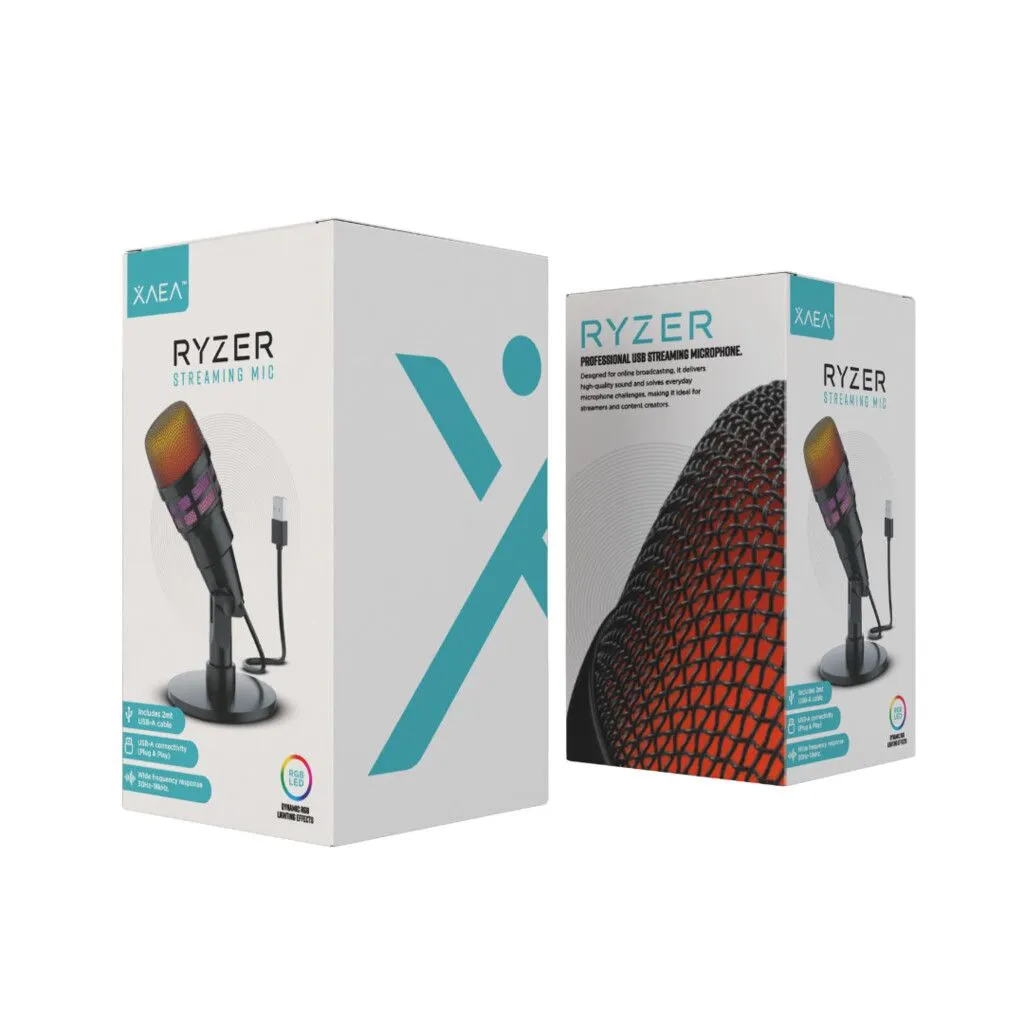 MICROFONO TIPO STREAMING MODX-066 RYZER - XAEA - NEGRO