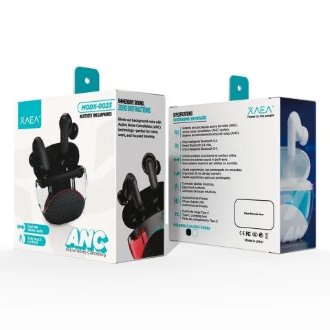 MANOS LIBRES ANC MODX-00D9 - XAEA - NEGRO