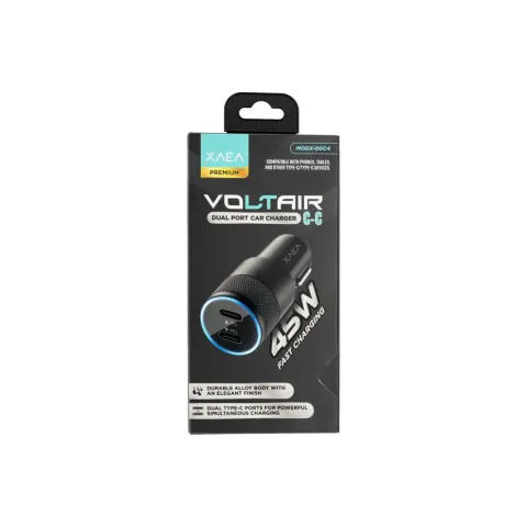 ADAPTADOR CARGADOR 12V VOLTAIR 2 TIPO C MODX-00C4 - XAEA - NEGRO