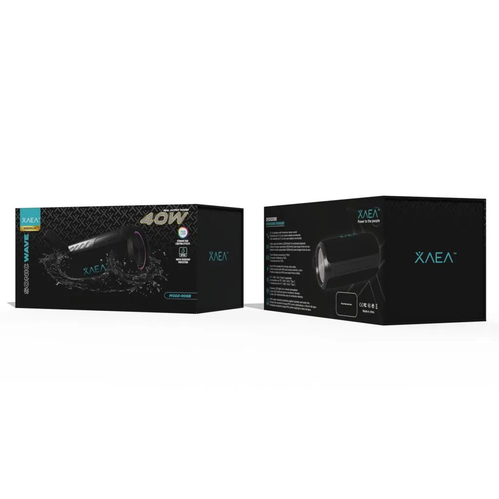 PARLANTE 3''X2 SONIC WAVE MODX-00GB - XAEA - NEGRO