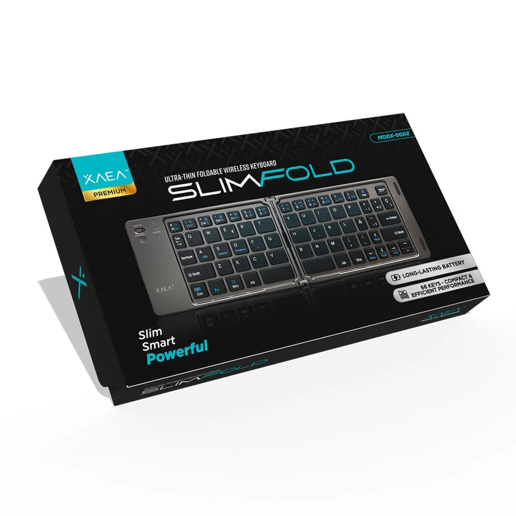 TECLADO ULTRAFINO PLEGABLE MODX-00DZ - XAEA - BLANCO
